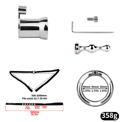 Metal Inverted Chastity Cage | F325A