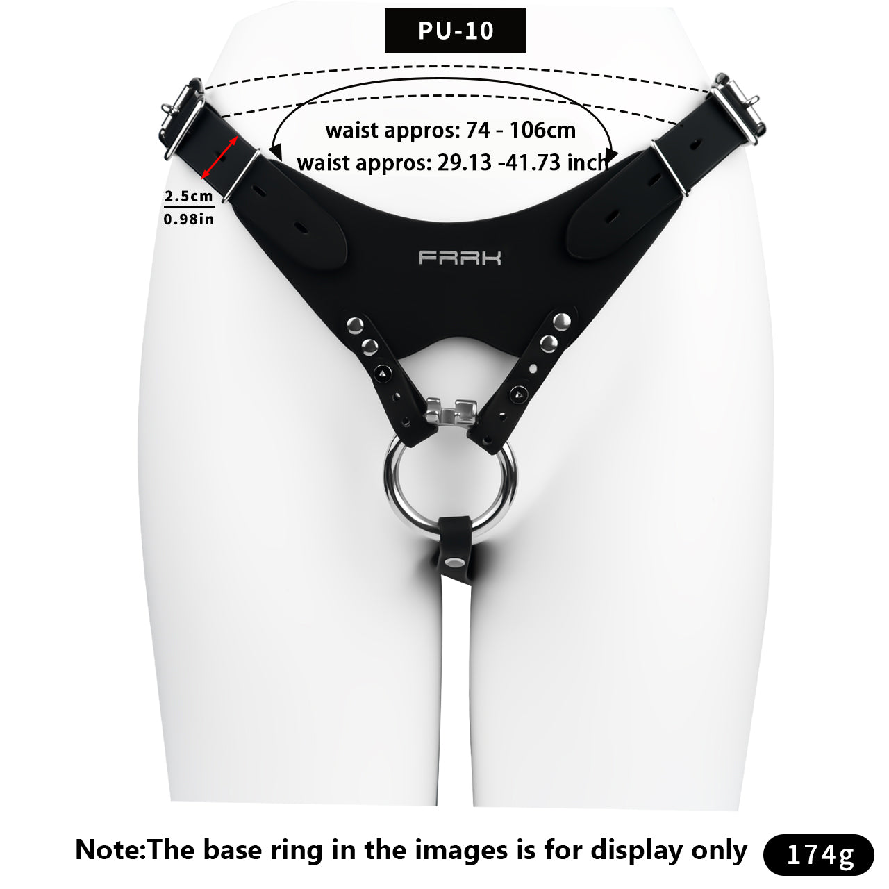FRRK Leather Chastity Support Strap | PU10