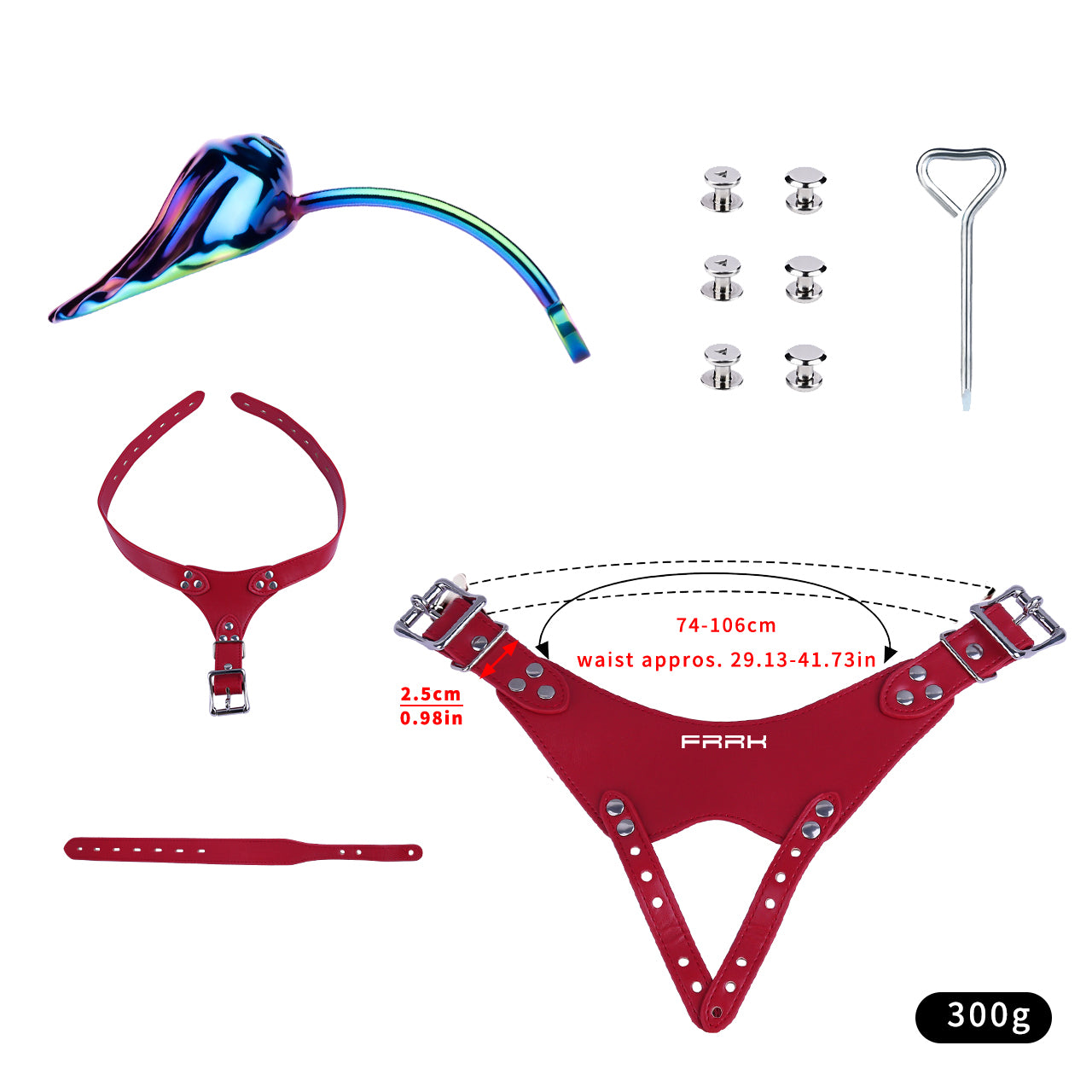 Wearable Colorful Metal Shell Invisible Chastity Cage | F277A