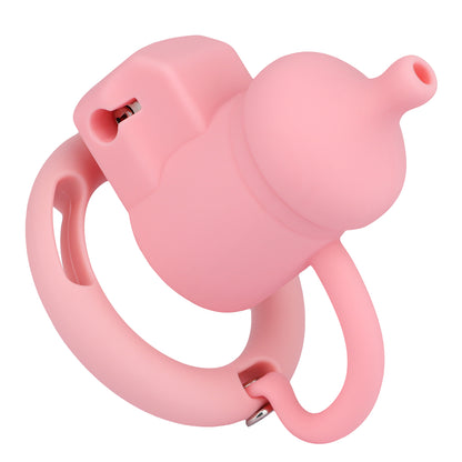 Silicone Baby Bottle Starter Chastity Cage