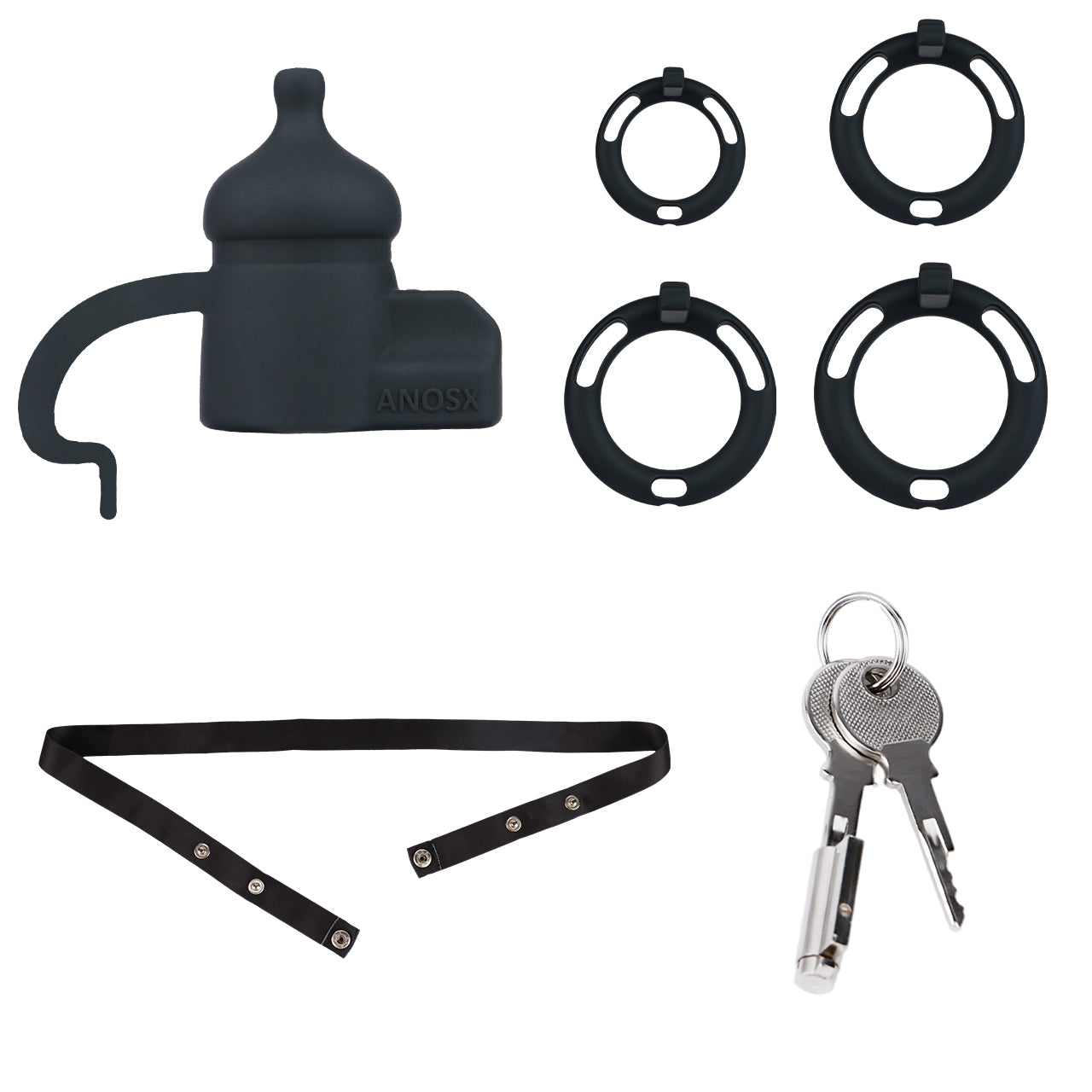 Silicone Baby Bottle Starter Chastity Cage