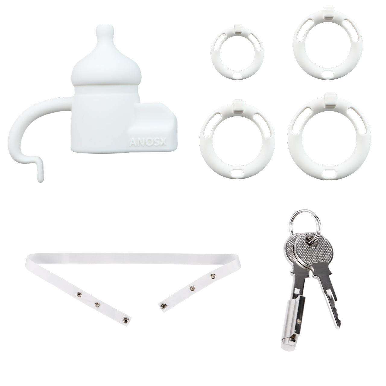 Silicone Baby Bottle Starter Chastity Cage