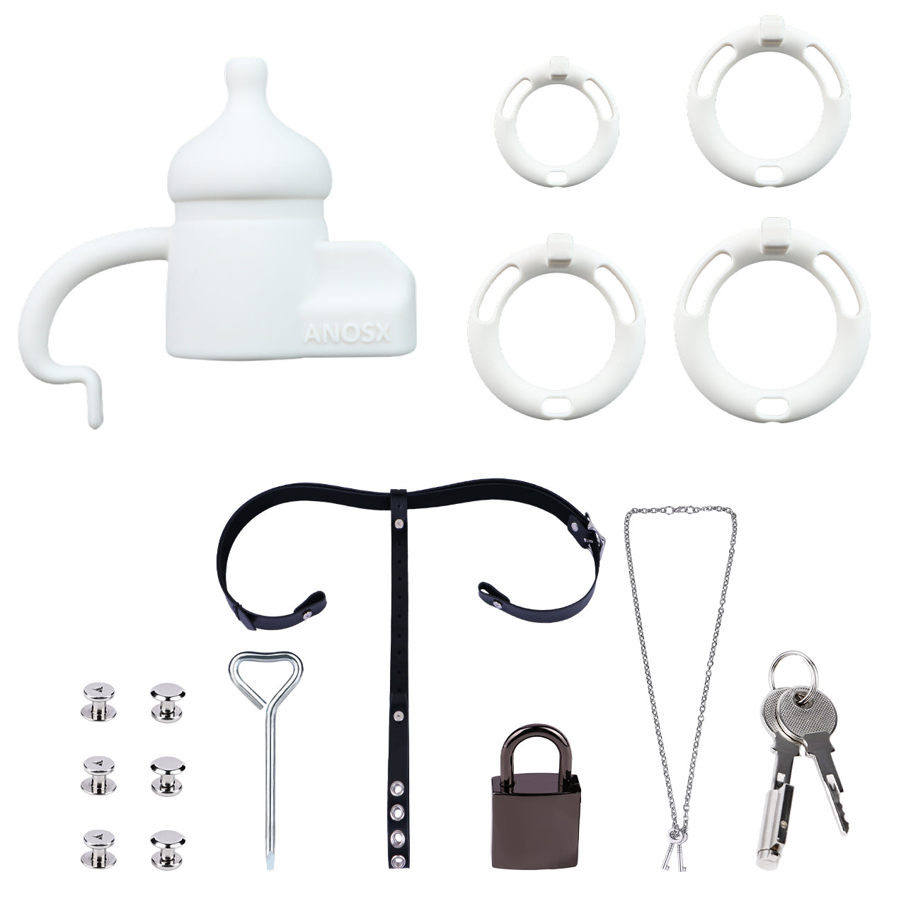 Silicone Baby Bottle Starter Chastity Cage