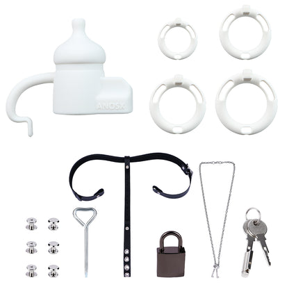 Silicone Baby Bottle Starter Chastity Cage