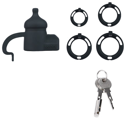 Silicone Baby Bottle Starter Chastity Cage