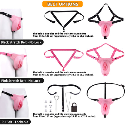 Sissy Feminization Pussy Panties - Maxi Size | AS667M