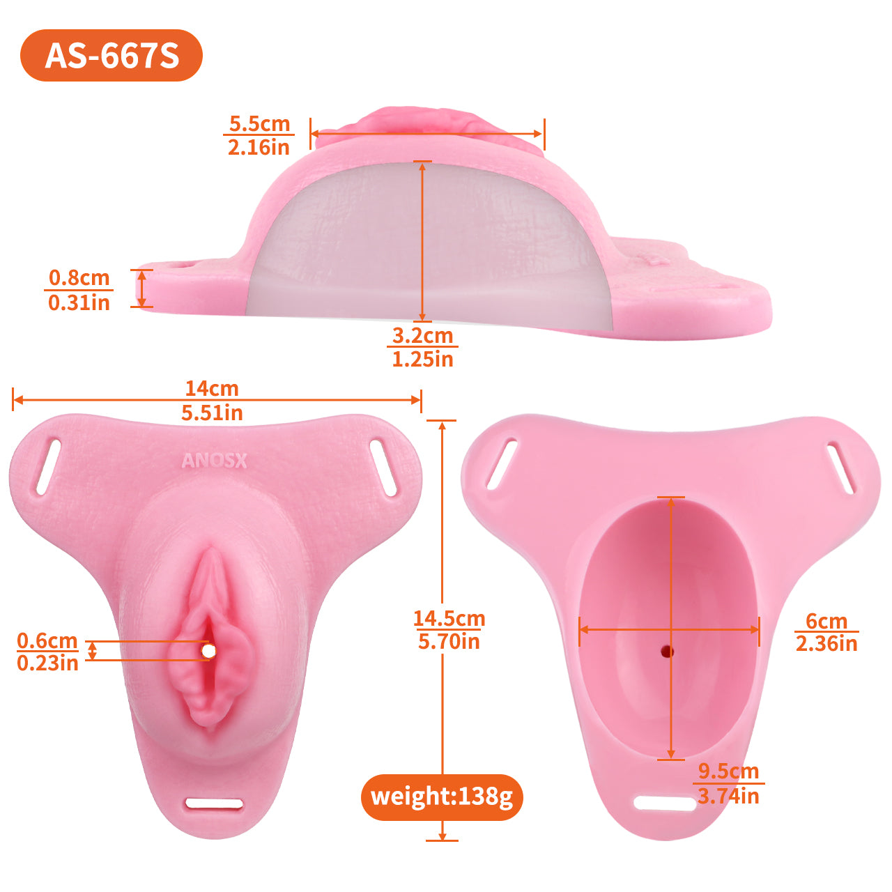 Sissy Feminization Pussy Panties - Standard Size-AS667S