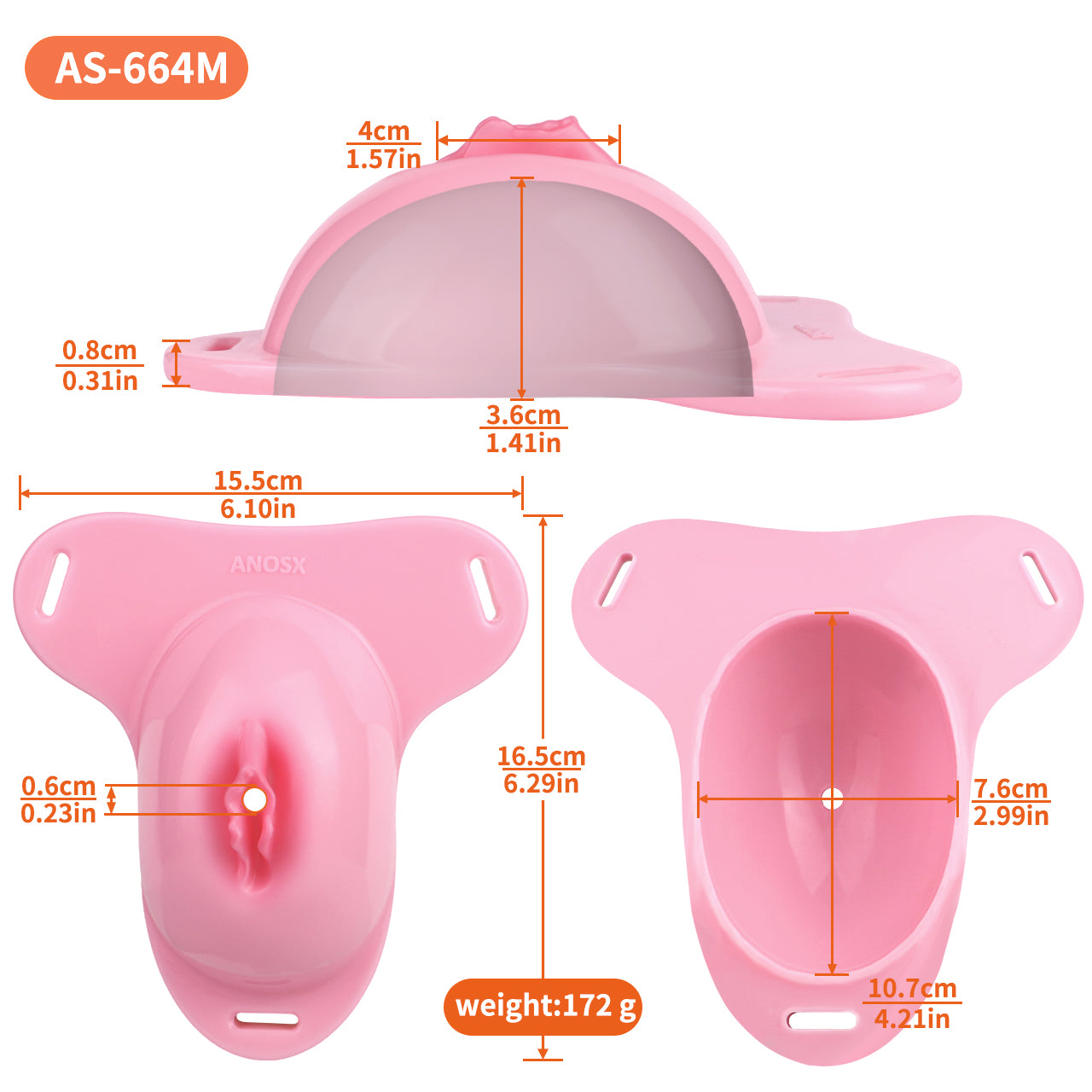 Sissy Feminization Pussy Panties - Maxi Size | AS664M
