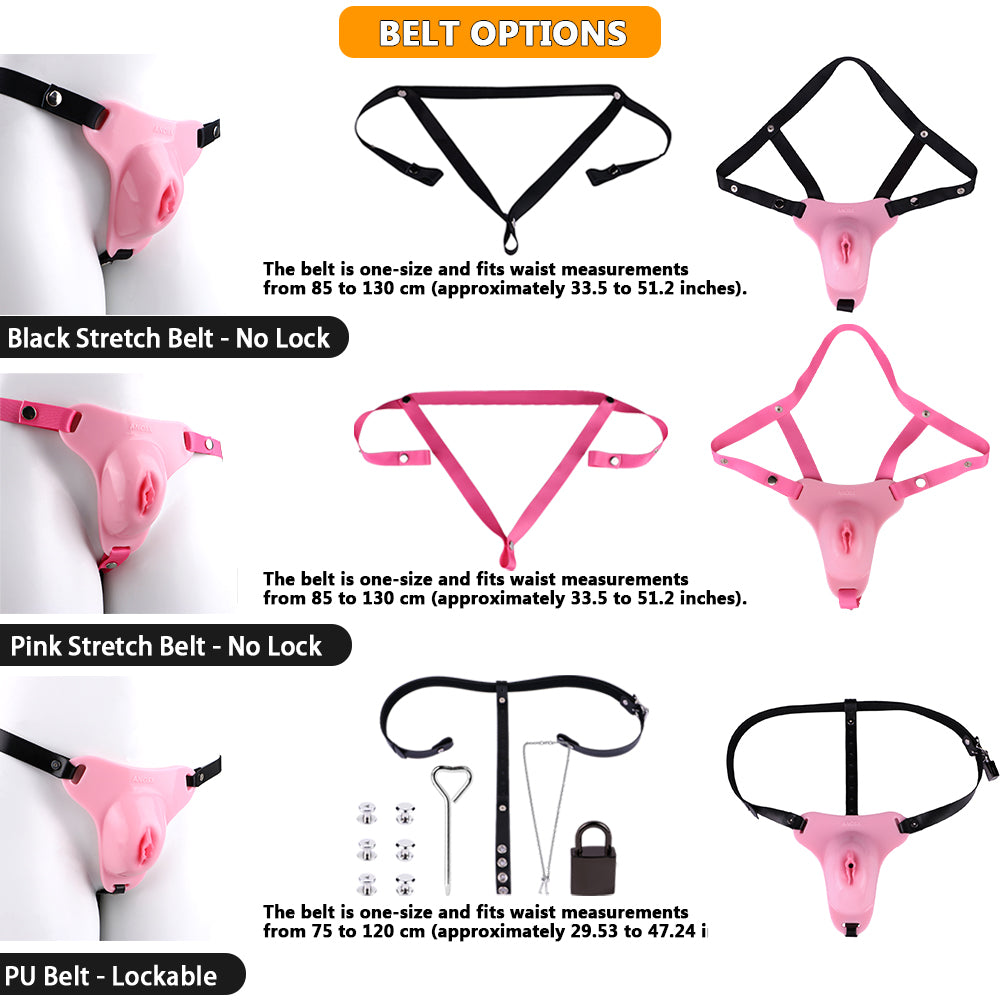 Sissy Feminization Pussy Panties - Standard Size