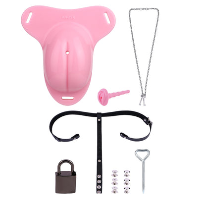 Sissy Feminization Pussy Panties with Pussy Silicone Catheter - Maxi Size