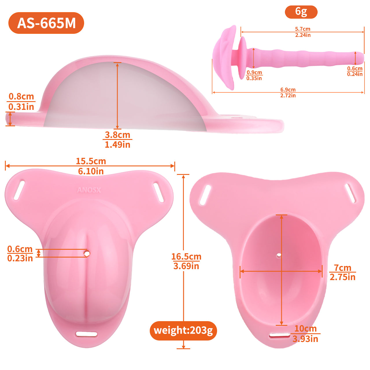Sissy Feminization Pussy Panties with Pussy Silicone Catheter - Maxi Size