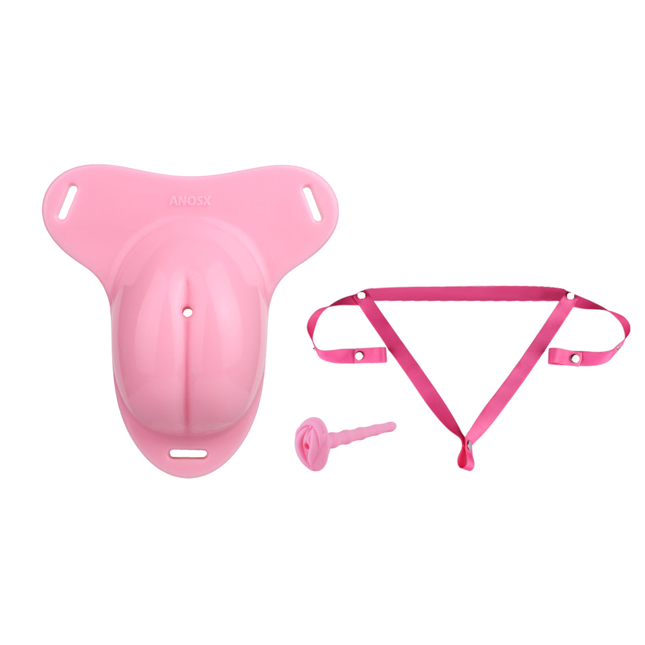 Sissy Feminization Pussy Panties with Pussy Silicone Catheter - Maxi Size