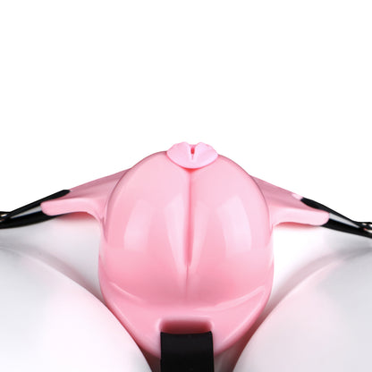 Sissy Feminization Pussy Panties with Pussy Silicone Catheter - Maxi Size