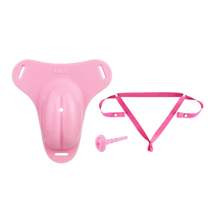 Sissy Feminization Pussy Panties with Pussy Silicone Catheter - Standard Size | AS665S
