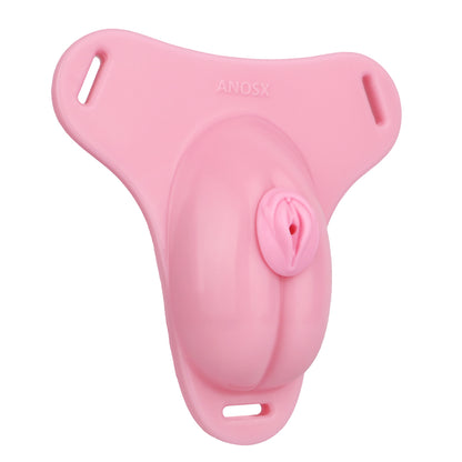 Sissy Feminization Pussy Panties with Pussy Silicone Catheter - Standard Size | AS665S