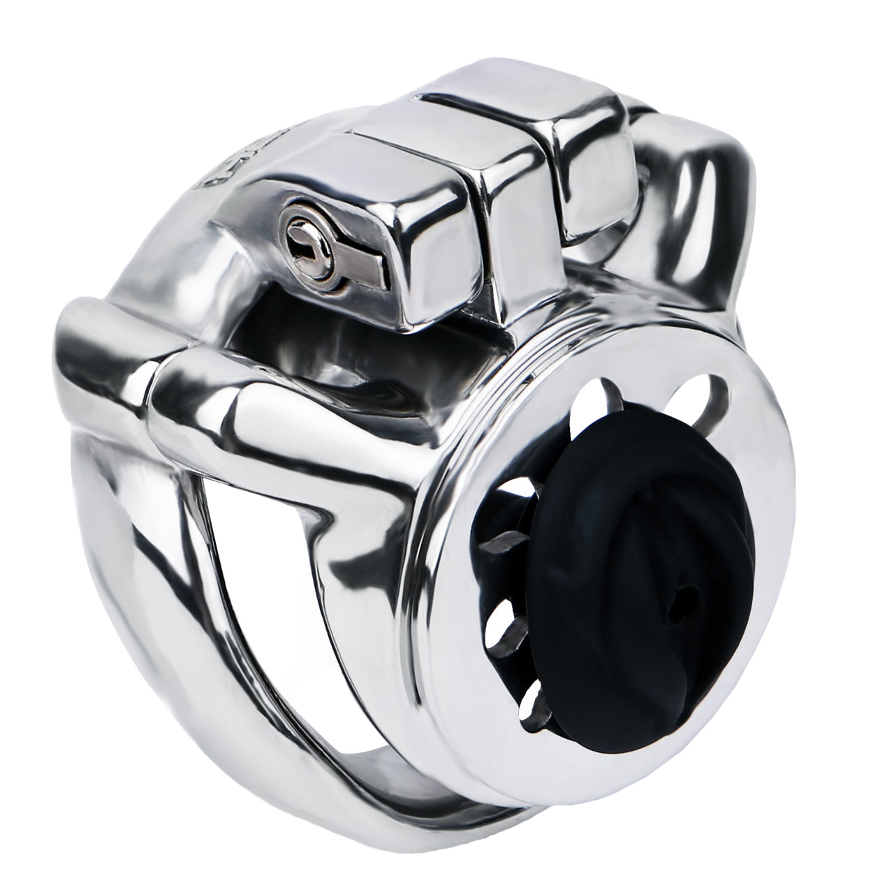 Thickened Flat Heavy Chastity Cage with Silicone Catheter