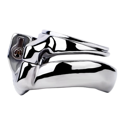 Thickened Flat Heavy Chastity Cage with Silicone Catheter