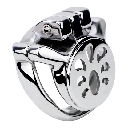 Thickened Flat Heavy Chastity Cage with Silicone Catheter