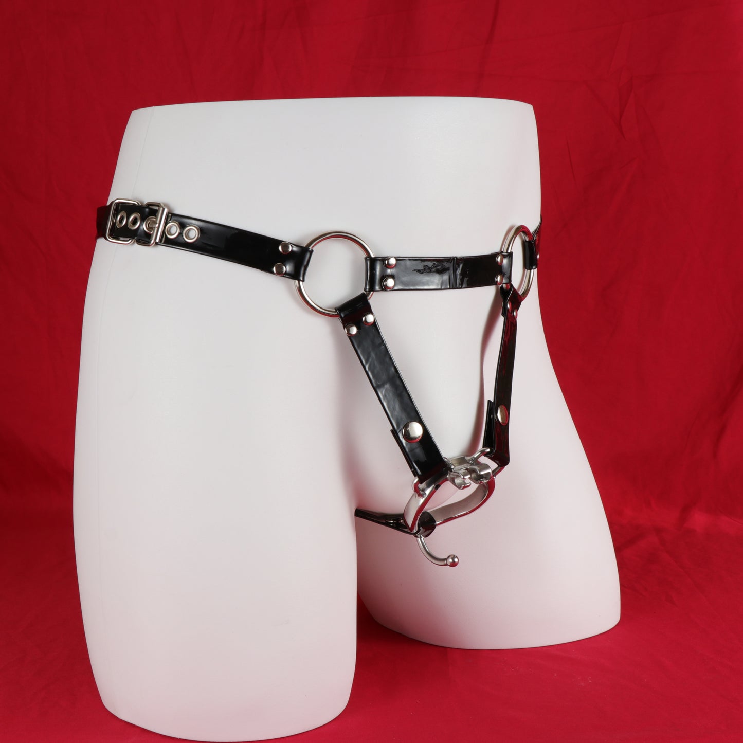 Three-Way PU Chastity Cage Belt | Belt-2