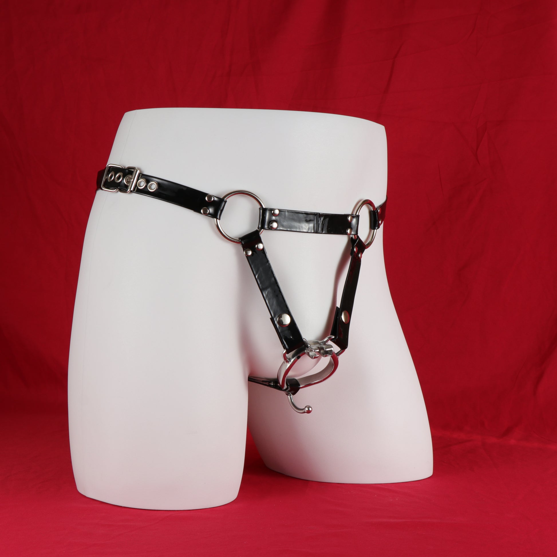 Three-Way PU Chastity Cage Belt | Belt-2