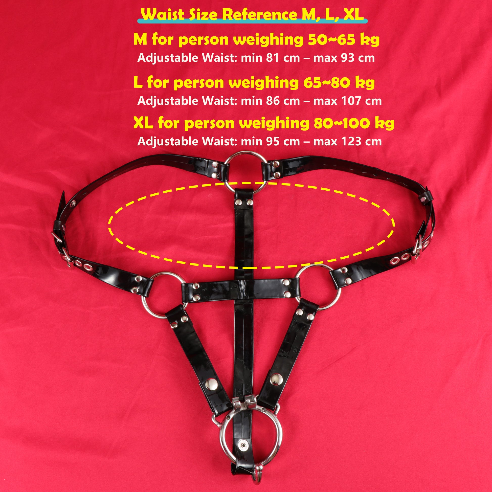Three-Way PU Chastity Cage Belt | Belt-2
