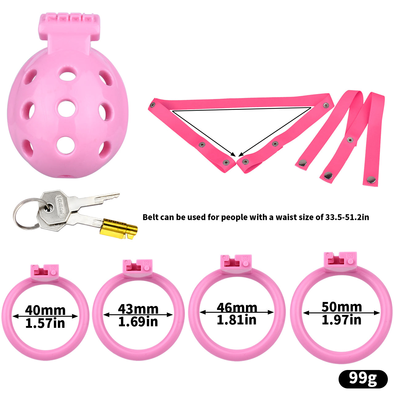 Vented Chastity Cage For Growers