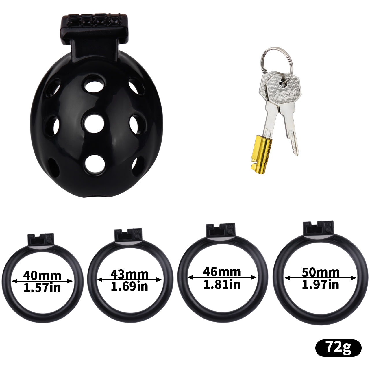 Vented Chastity Cage For Growers
