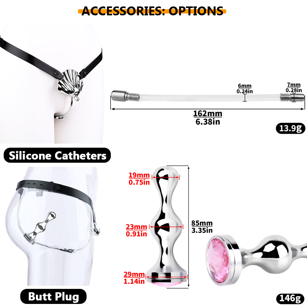 Wearable Metal Shell Invisible Chastity Cage