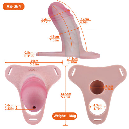 Wearable Penis Male Chastity Pants - Maxi Size | AS064