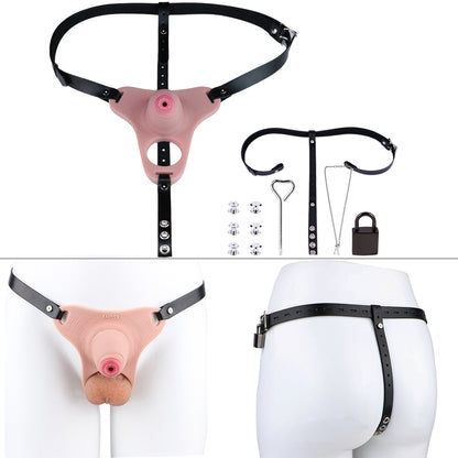 Wearable Penis Male Chastity Pants - Nano Size | AS061