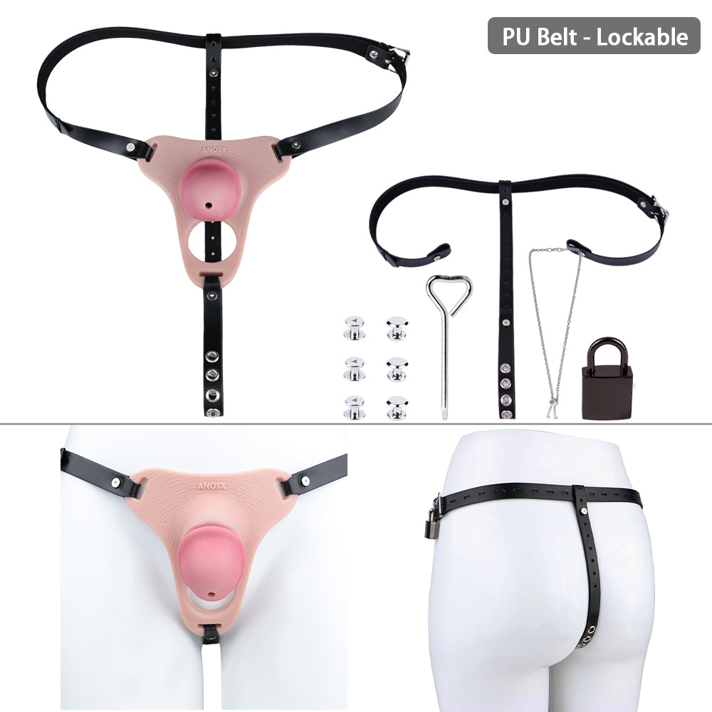 Wearable Penis Male Chastity Pants - Standard Size | AS063