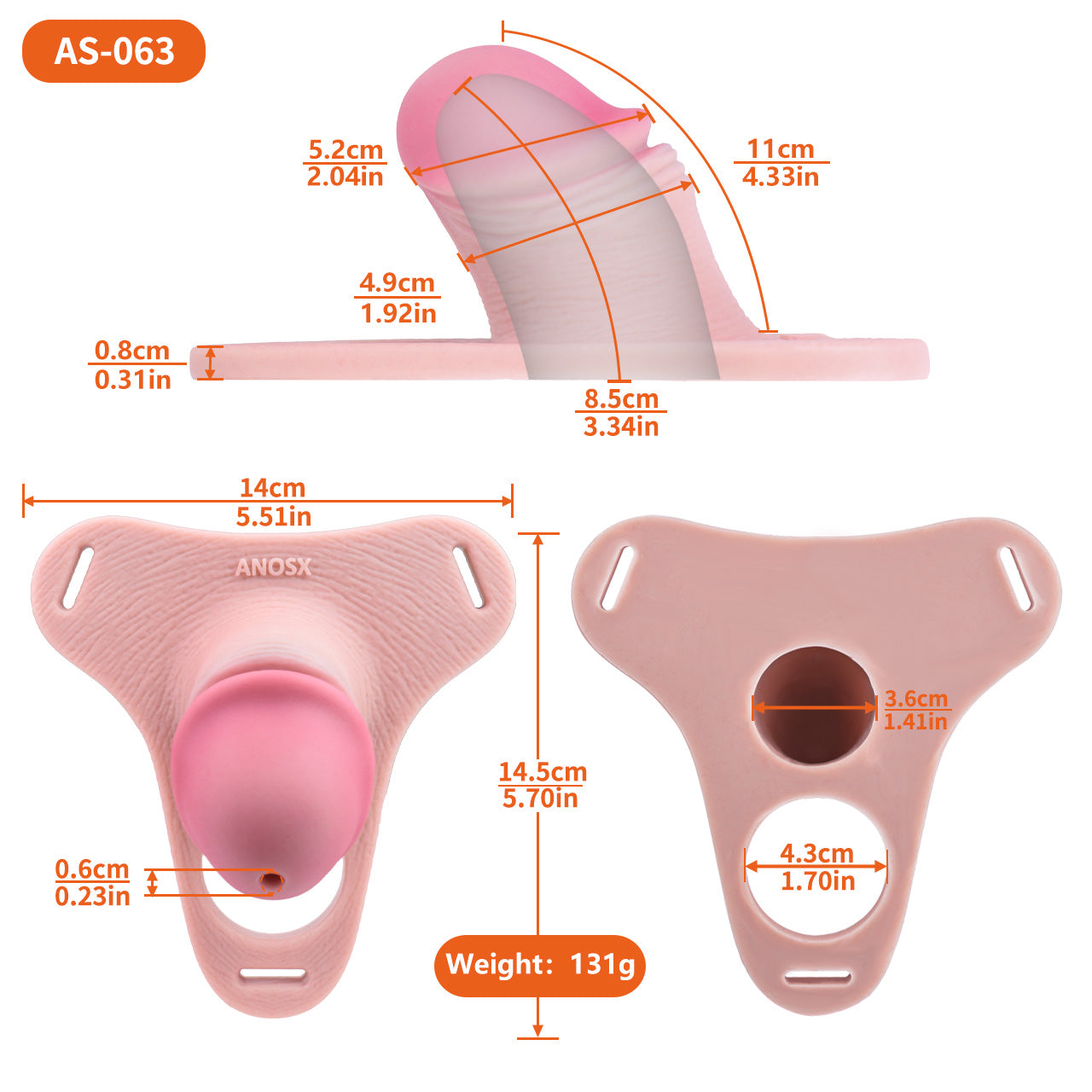 Wearable Penis Male Chastity Pants - Standard Size | AS063