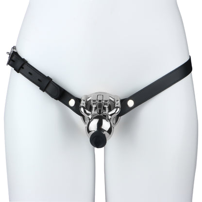 Weighted Chastity Cage Training with Silicone Catheter
