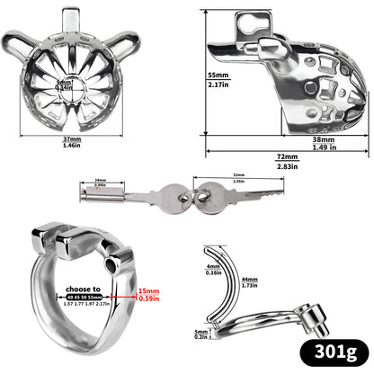 Weighted PA Chastity Cage