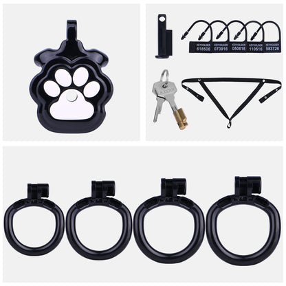 Kawaii Cat Paw Flat Chastity Cage