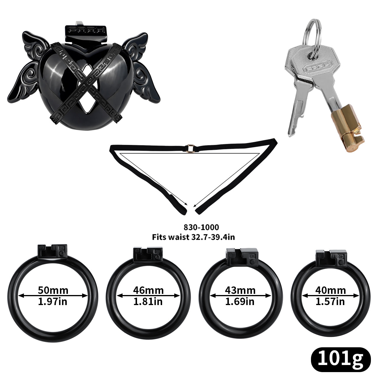Dark Angel Chastity Cage | F305A