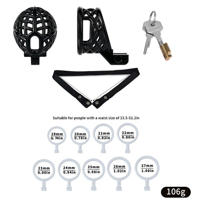 ABS Resin Shaft-Only Chastity Cage | F340A