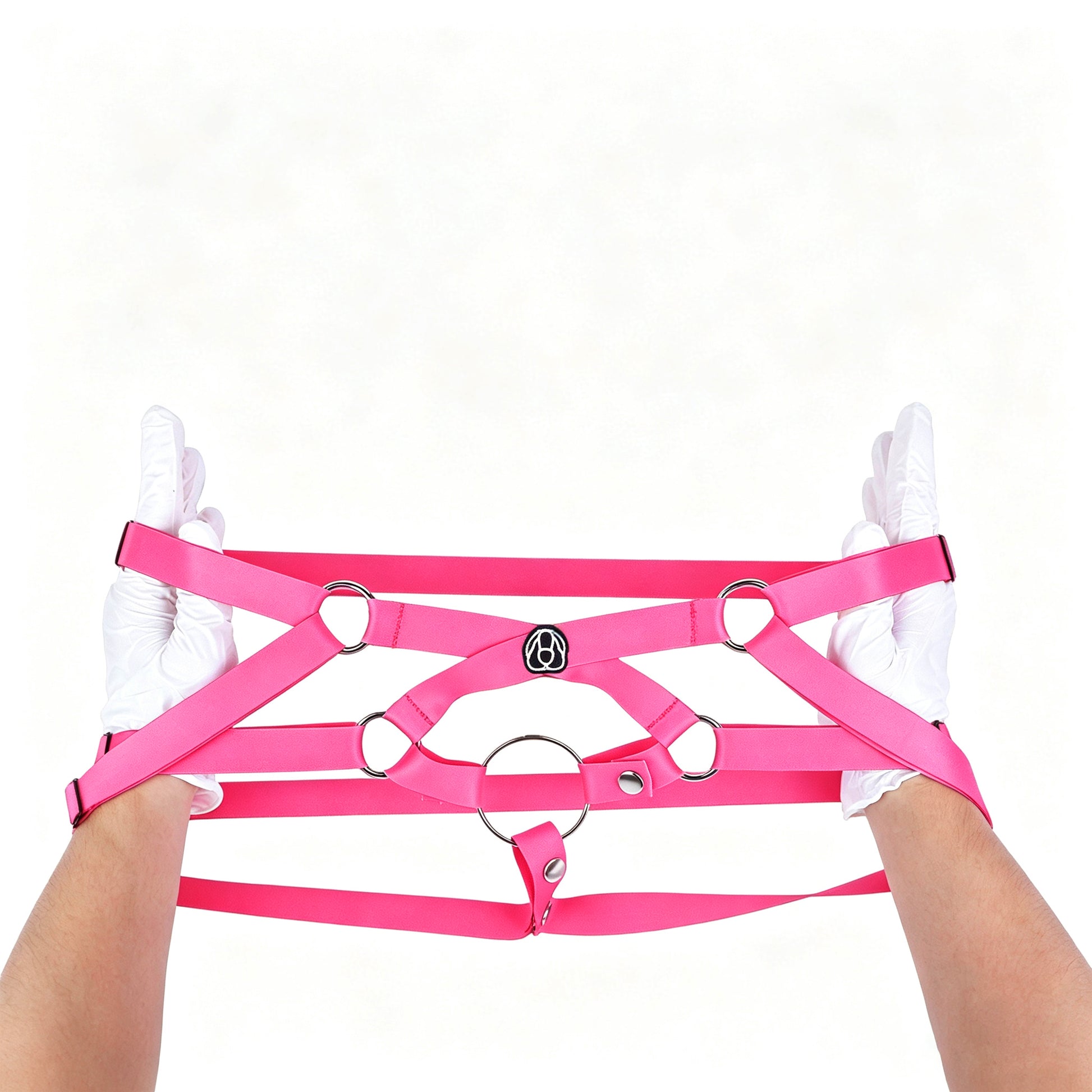 Elastic T-Back Chastity Harness | PU12
