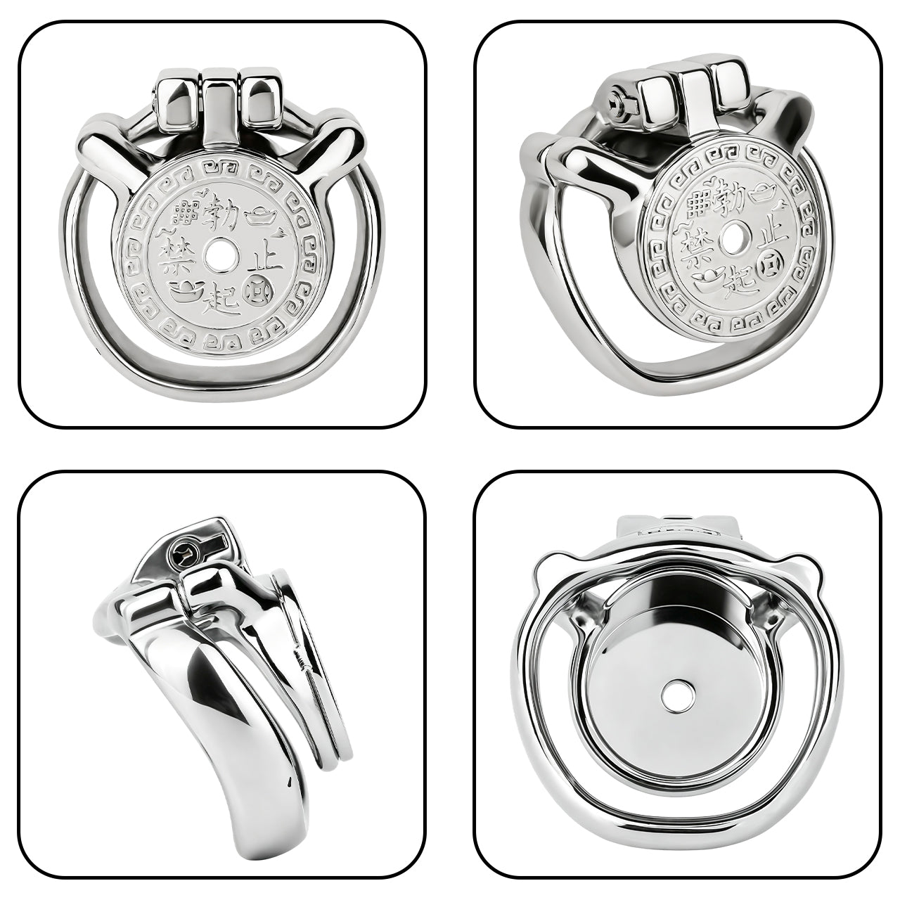 Heavy-Duty Flat Chastity Cage | F343A
