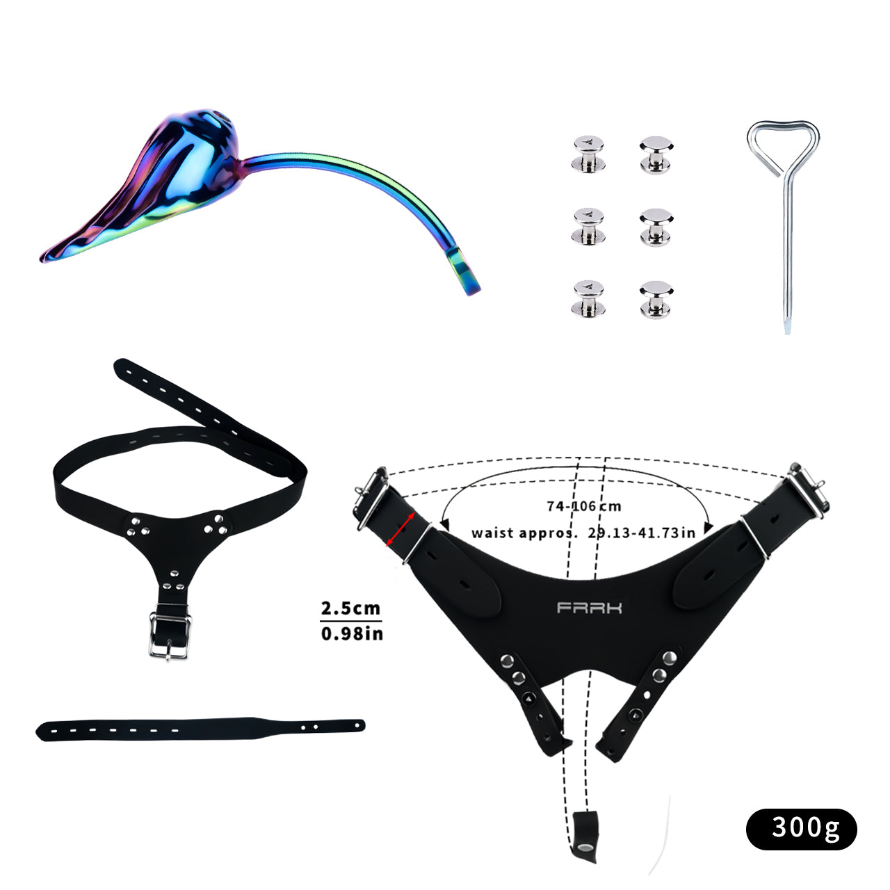 Wearable Colorful Metal Shell Invisible Chastity Cage | F277A