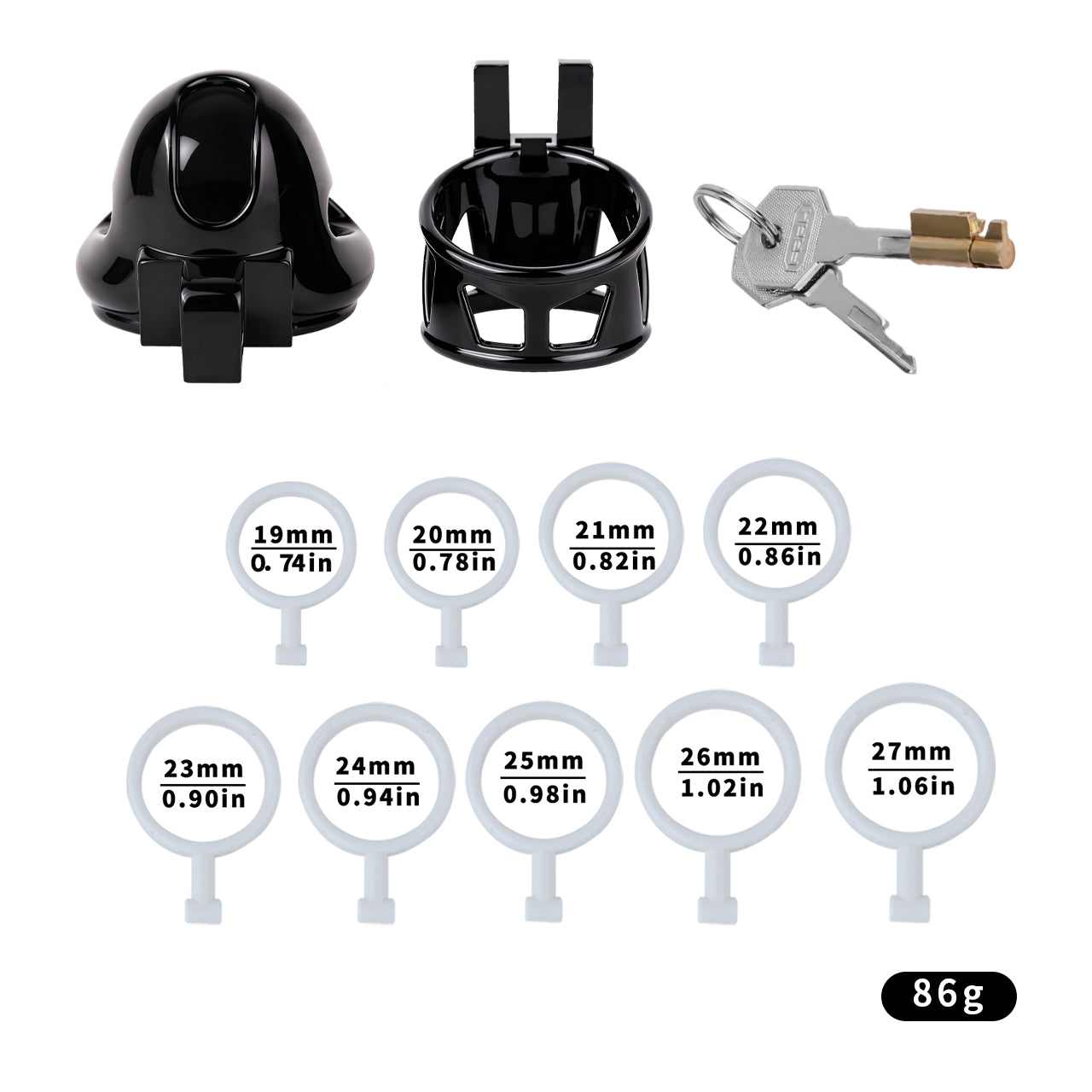 ABS Resin Shaft-Only Chastity Cage | F348A