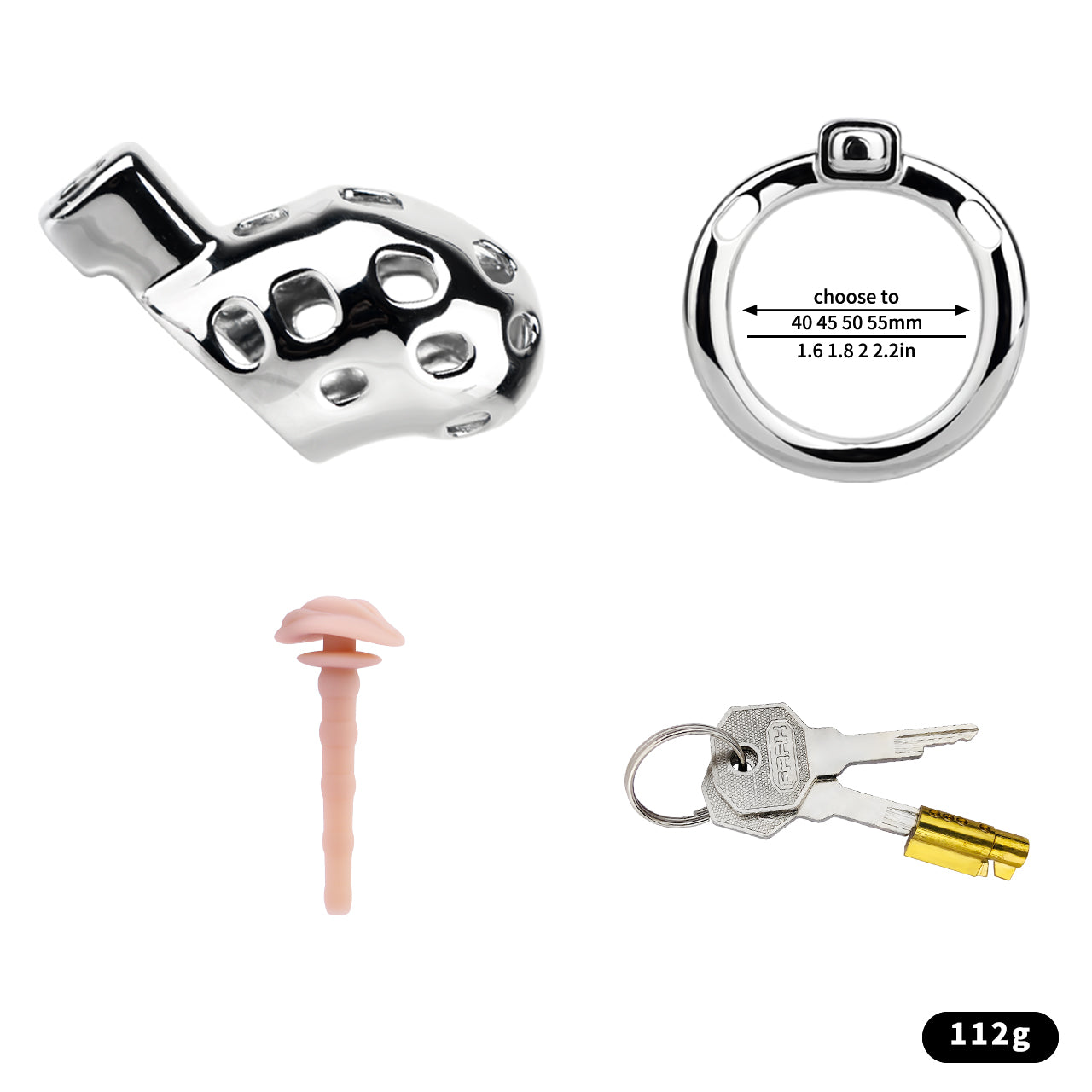 Aluminum Alloy Chastity Cage