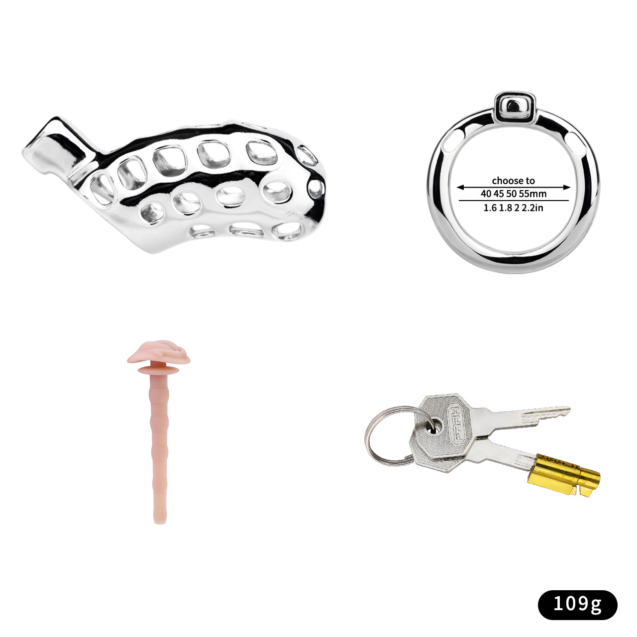 Aluminum Alloy Chastity Cage