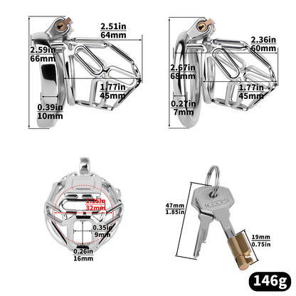 Topology Square Chastity Cage - Medium Size | F318A