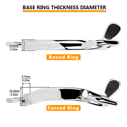 Base Rings for FRRK Chastity Cage with Three-Point Support