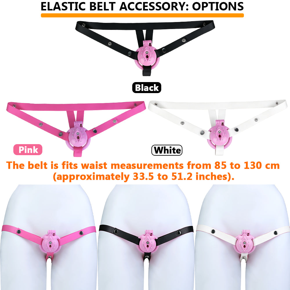 ABS Resin Rhinestone Inverted Pussy Chastity Cage | AS604