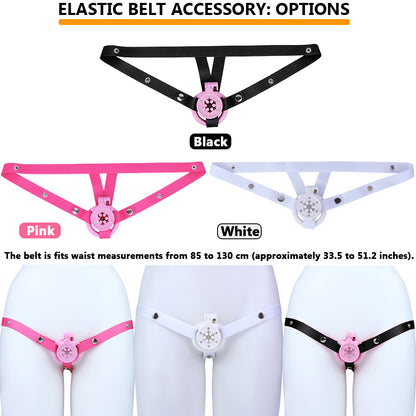 ABS Resin Rhinestone Snowflake Flat Chastity Cage | AS603
