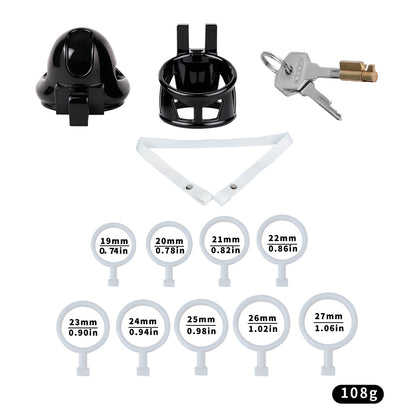 ABS Resin Shaft-Only Chastity Cage | F348A