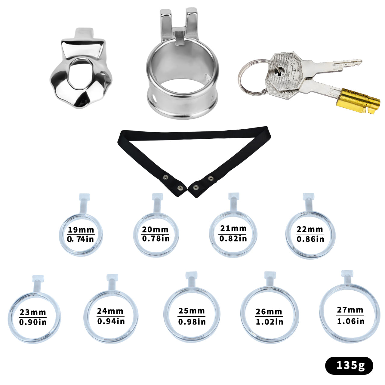 Metal Shaft-Only Open Chastity Cage | F341A