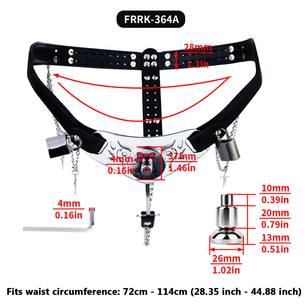 Lockable Harness Bondage Inverted Chastity Pants | F364A